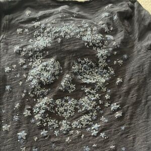 Floral Skull Graphic Tee